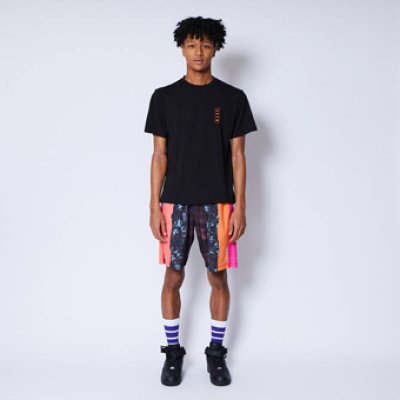 画像1: GRUNGE B.BALL GRAFFITI SHORTS BLACK 122-016002 BK AKTR アクター Shorts ショーツ バスパン ウエア  【MEN'S】【SALE商品】