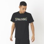 画像2: Tシャツ アフリカントライバルロゴ  Blk SMT22006-1000 Spalding スポルディング Tシャツ ウエア  【MEN'S】 (2)