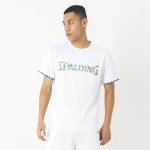 画像2: Tシャツ アフリカントライバルロゴ  Wht SMT22006-2000 Spalding スポルディング Tシャツ ウエア  【MEN'S】 (2)