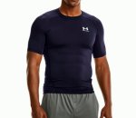 画像2: UA HG ARMOUR COMP SS Navy 1361518-410 UnderArmour アンダーアーマー Tシャツ ウエア  【MEN'S】 (2)