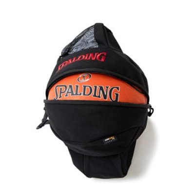 画像1: ボールバッグプロ  Black/Red 49-005RD BALBG Spalding スポルディング バッグ