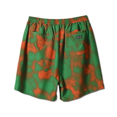 画像1: TRIP BALL SHORT WIDE PANTS GREEN 222-072002 GR AKTR アクター Shorts ショーツ バスパン ウエア  【MEN'S】【SALE商品】