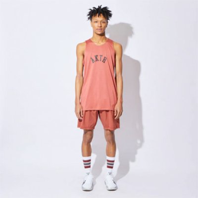 画像1: CUT-UP TANK RED 222-001001 RD AKTR アクター ノースリーブ タンクトップ ウエア  【MEN'S】【SALE商品】