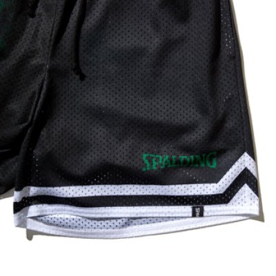 画像1: Mesh Shorts デイブレイクダイ Green SMP22103-4000 Spalding スポルディング Shorts ショーツ バスパン ウエア  【MEN'S】