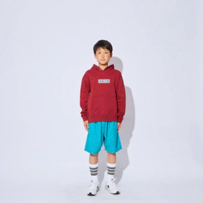 画像1: KIDS SWEAT PULLOVER HOODIE BURGUNDY 222-061010 BD GS AKTR アクター パーカー アウトウエア ウエア 秋冬物 【BOY'S】 キッズ アパレル【SALE商品】