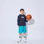 画像2: KIDS SWEAT PULLOVER HOODIE NAVY 222-061010 NV GS AKTR アクター パーカー アウトウエア ウエア 秋冬物 【BOY'S】 キッズ アパレル【SALE商品】 (2)