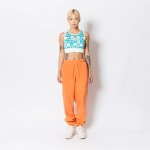 画像2: DESERT DAISY CROP TOP GREEN 222-079001 GR AKTR アクター ノースリーブ タンクトップ ウエア  【WOMEN'S】アパレル【SALE商品】 (2)