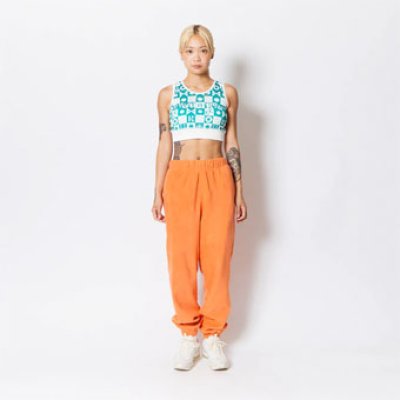 画像1: DESERT DAISY CROP TOP GREEN 222-079001 GR AKTR アクター ノースリーブ タンクトップ ウエア  【WOMEN'S】アパレル【SALE商品】