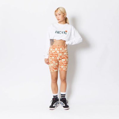 画像1: DESERT DAISY BIKER SHORTS  ORANGE 222-081002 OR AKTR アクター Shorts ショーツ バスパン ウエア  【WOMEN'S】アパレル【SALE商品】