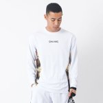 画像2: L/S Tee ボールプリント サイド White SMT22125-2000 Spalding スポルディング ロング　Tシャツ ウエア 秋冬物 【MEN'S】 (2)