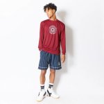 画像2: RETRO-CHIC EMBLEM L/S SPORTS TEE BURGUNDY 123-037005 BD AKTR アクター ロング　Tシャツ ウエア 秋冬物 【MEN'S】【SALE商品】 (2)