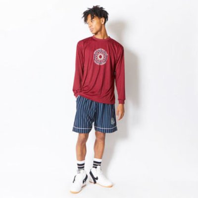 画像1: RETRO-CHIC EMBLEM L/S SPORTS TEE BURGUNDY 123-037005 BD AKTR アクター ロング　Tシャツ ウエア 秋冬物 【MEN'S】【SALE商品】