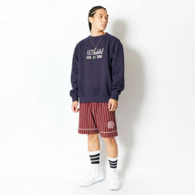 画像1: RETRO-CHIC PIPING STRIPE SHORTS BURGUNDY 123-038002 BD AKTR アクター Shorts ショーツ バスパン ウエア  【MEN'S】【SALE商品】