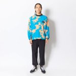 画像2: MIXTURE TIEDYE SHOOTING SHIRTS Blue 123-007010 BL AKTR アクター Tシャツ ウエア  【MEN'S】【SALE商品】 (2)