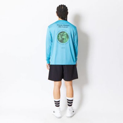 画像1: AKT LOCAL EARTH L/S SPORTS TEE  BLUE 123-009005 BL AKTR アクター ロング　Tシャツ ウエア 秋冬物 【MEN'S】【SALE商品】