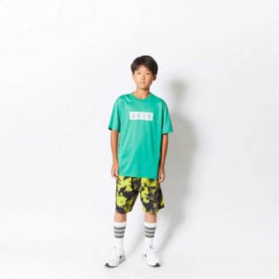 画像1: KIDS AKTR LOGO SPORTS TEE GREEN 123-031005 GR GS AKTR アクター Tシャツ ウエア  【BOY'S】 キッズ アパレル