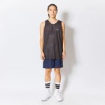 画像2: BASIC REVERSIBLE TANK BLACKxWHITE 523-005001 BKxWH AKTR アクター ノースリーブ タンクトップ ウエア  【MEN'S】 (2)