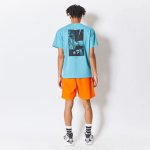 画像2: MIXTURE LOGO SHORT WIDE PANTS ORANGE 123-017002 OR AKTR アクター Shorts ショーツ バスパン ウエア  【MEN'S】【SALE商品】 (2)