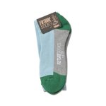 画像2: FUTURE SOCKS L-BLUExGREEN 123-020021 LBLxGR CREWソックス AKTR アクター ソックス (2)