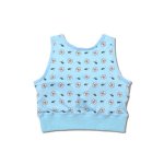 画像2: GLOW CROP TOP BLUE 123-046001 BL AKTR アクター ノースリーブ タンクトップ ウエア  【WOMEN'S】アパレル【SALE商品】 (2)