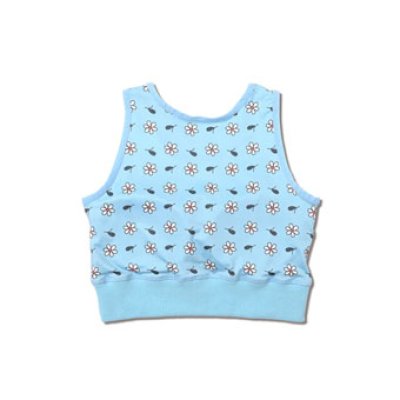 画像1: GLOW CROP TOP BLUE 123-046001 BL AKTR アクター ノースリーブ タンクトップ ウエア  【WOMEN'S】アパレル【SALE商品】