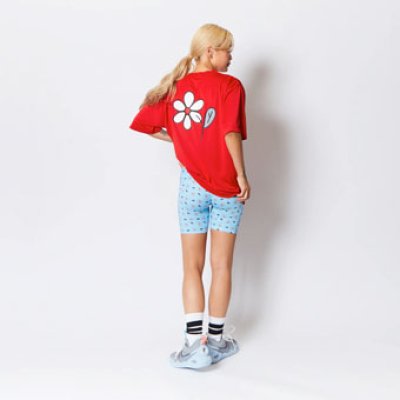 画像1: GLOW BIKER SHORTS L-BLUE 123-047002 LBL AKTR アクター Shorts ショーツ バスパン ウエア  【WOMEN'S】アパレル【SALE商品】