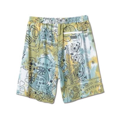 画像1: PAISLEY TIE DYE 6.5-INCH SHORTS GREEN 223-035002 GR AKTR アクター Shorts ショーツ バスパン ウエア  【MEN'S】【SALE商品】