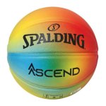 画像2: アセンド ブライトレインボー コンポジット 合成皮革 Multi 77-356Z Spalding スポルディング ボール (2)