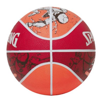 画像1: スケッチ ドリブル ラバー 5号球 Red/Orang 84-558Z Spalding スポルディング ボール  【SALE商品】