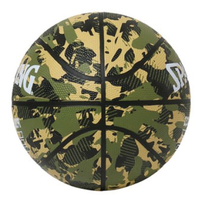 画像1: コマンダー カモ ラバー 7号球 Green Camo 84-588Z Spalding スポルディング ボール  【SALE商品】