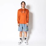 画像2: AKTR LOGO L/S SPORTS TEE ORANGE 223-004005 OR AKTR アクター ロング　Tシャツ ウエア 秋冬物 【MEN'S】【SALE商品】 (2)