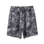 画像2: REAL TREE CAMO SHORT WIDE PANTS BLACK 223-015002 BK AKTR アクター Shorts ショーツ バスパン ウエア  【MEN'S】【SALE商品】 (2)