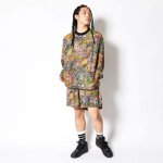 画像2: REAL TREE CAMO SHORT WIDE PANTS OLIVE 223-015002 OL AKTR アクター Shorts ショーツ バスパン ウエア  【MEN'S】【SALE商品】 (2)