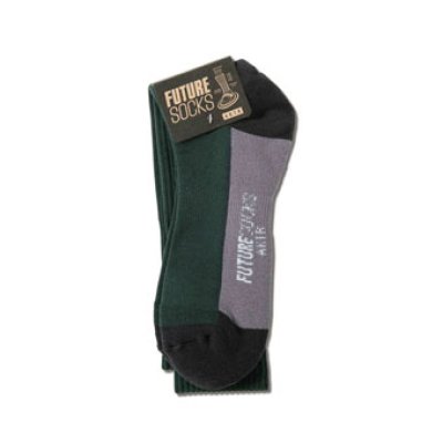 画像1: FUTURE SOCKS GREEN 223-026021 GR CREWソックス AKTR アクター ソックス