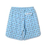 画像2: GLOW PIPING SHORTS LIGHT BLUE 123-051002 LBL AKTR アクター Shorts ショーツ バスパン ウエア  【WOMEN'S】アパレル (2)