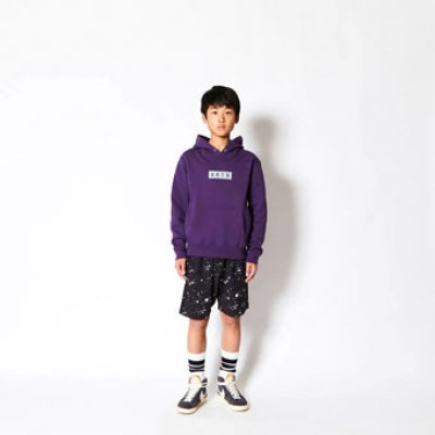 画像1: KIDS LOGO SWEAT PULLOVER HOODIE PURPLE 223-041010 PL GS AKTR アクター パーカー アウトウエア ウエア 秋冬物 【BOY'S】 キッズ アパレル【SALE商品】