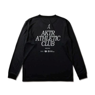画像1: xSPORTY AAC L/S SPORTS TEE BLACK 223-047005 BK AKTR アクター ロング　Tシャツ ウエア 秋冬物 【MEN'S】【SALE商品】