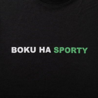 画像1: BOKU HA SPORTY SPORTS TEE BLACK 223-110005 BK AKTR アクター Tシャツ ウエア  【MEN'S】