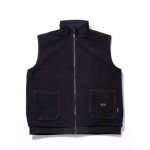 画像2: 68xAKTR REV FLEECE VEST JACKET BLUE/BLACK 223-106010 BLxBK AKTR アクター ジャケット アウトウエア ウエア 秋冬物 【MEN'S】 (2)