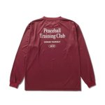 画像2: PEACEBALL T.C. L/S SPORTS TEE BURGUNDY 223-101005 BD AKTR アクター ロング　Tシャツ ウエア 秋冬物 【MEN'S】【SALE商品】 (2)