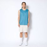 画像2: 1-PT AKTR LOGO SLEEVELESS TEE BLUE 124-004005 BL AKTR アクター ノースリーブ タンクトップ ウエア  【MEN'S】 (2)