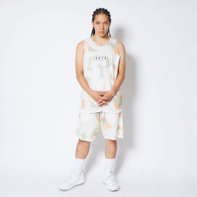 画像1: SCRIBBLE REVERSIBLE TANK ECRUxBLACK 124-014001 ECRUxBK AKTR アクター ノースリーブ タンクトップ ウエア  【MEN'S】