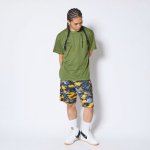 画像2: BOUNCE CAMO 8.5-INCH SHORTS BLACK 124-020002 BK AKTR アクター Shorts ショーツ バスパン ウエア  【MEN'S】 (2)