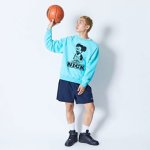 画像2: CARTOON NICK SWEAT CREW NECK LIGHT BLUE 224-030010 LBL AKTR アクター スウェット アウトウエア ウエア  【MEN'S】 (2)