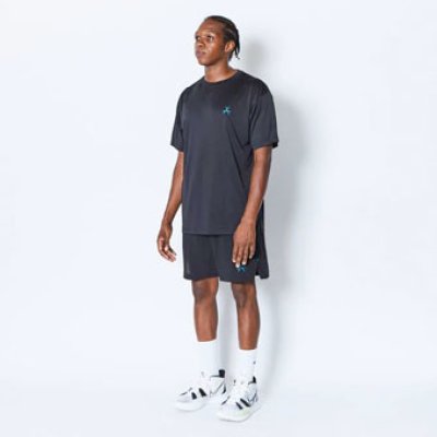 画像1: ASTERISK AIR FLOW 6.5INCH SHORTS BLACK 125-006002 BK AKTR アクター Shorts ショーツ バスパン ウエア  【MEN'S】