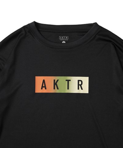 画像1: FADE BOX LOGO L/S SPORTS TEE BLACK 225-020005 BK AKTR アクター ロング　Tシャツ ウエア 秋冬物 【MEN'S】