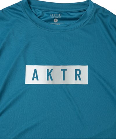 画像1: FADE BOX LOGO L/S SPORTS TEE BLUE 225-020005 BL AKTR アクター ロング　Tシャツ ウエア 秋冬物 【MEN'S】