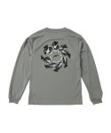 画像2: KIDS TORSION NICK L/S SPORTS TEE GRAY 225-037005 GY GS AKTR アクター ロング　Tシャツ ウエア 秋冬物 【BOY'S】 キッズ アパレル (2)