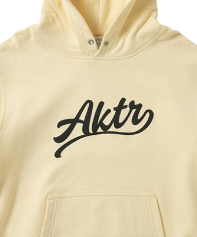 画像1: KIDS SCRIPT LOGO SWEAT PULLOVER HOODIE ECRU 225-039010 ECRU GS AKTR アクター パーカー アウトウエア ウエア 秋冬物 【BOY'S】 キッズ アパレル