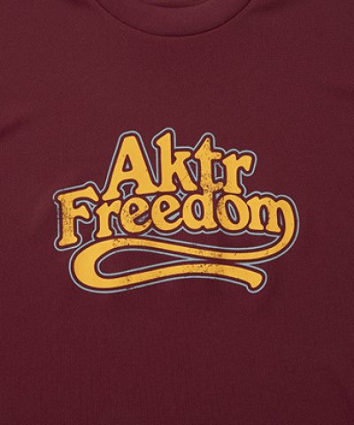 画像1: KIDS FREEDOM LOGO SPORTS TEE BURGUNDY 225-034005 BD GS AKTR アクター Tシャツ ウエア  【BOY'S】 キッズ アパレル